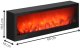 Lampa stołowa Springos Lampa kominek na baterie, USB LED 60x10x19,5 cm oświetlenie dekoracyjne, czarne UNIWERSALNY 13