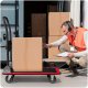 Wózek transportowy platformowy HM-505 czarno-czerwony 12