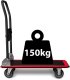 Wózek transportowy platformowy HM-505 czarno-czerwony 7