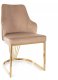 Krzesło tapicerowane ALURE VELVET beżowe SIGNAL 1