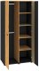 Szafa młodzieżowa COLT 02 2D dąb złoty craft/czarna ML MEBLE 1