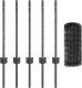 vidaXL Płot Euro z 5 U-Postami Szary 0.6x10 m Stal 2
