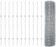 vidaXL Ogrodzenie zgrzewane z 22 słupkami Srebrne 0.5x50 m Stal 1
