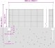 vidaXL Ogrodzenie zgrzewane z 22 słupkami Srebrne 0.5x50 m Stal 9
