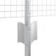 vidaXL Ogrodzenie z drutu spawanego z 44 słupkami U Srebrne 0.6x100 m Stal 5