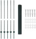 vidaXL Ogrodzenie z siatki spawanej z 5 słupkami U Zielone 1.2x10 m Stal 4