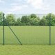 vidaXL Ogrodzenie z drutu spawanego z 13 słupami Zielone 1,4x50 m Stal 1