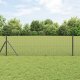 vidaXL Ogrodzenie z 13 słupkami Szare 0.4 x 25 m Stal 1