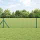 vidaXL Zielone ogrodzenie  ze spawanym drutem z 13 słupkami 0.4x100 m 1
