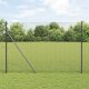 vidaXL Ogrodzenie z drutu spawanego  z 7 słupami Szary 1,5x10 m stal 1