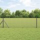 vidaXL Ogrodzenie z drutu spawanego  z 13 słupkami Szary 0.8x50 m Stal 1