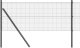 vidaXL Ogrodzenie z drutu spawanego  z 13 słupkami Szary 0.8x50 m Stal 5
