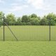 vidaXL Ogrodzenie z drutu spawanego z 13 słupkami Szary 1.4x50 m Stal 1