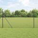 vidaXL vidaXL Ogrodzenie z plecionki  z 13 słupkami Szare 1x50 m Stal 1