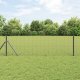 vidaXL Ogrodzenie z drutu spawanego  z 7 słupkami Szary 0.4x100 m Stal 1