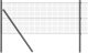vidaXL Ogrodzenie z drutu spawanego  z 7 słupkami Szary 0.4x100 m Stal 5