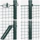 vidaXL Ogrodzenie z drutu spawanego  z 13 szpilkami Zielone 0.4x25 m Stal 6