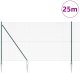 vidaXL Ogrodzenie ze spawanych drutów z 13 słupkami z kolcami Zielone 1.5x25 m Stal 2