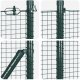 vidaXL Ogrodzenie z drutu spawanego  z gwoździami zielone 1x50 m stal 7