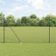 vidaXL Ogrodzenie spawane z 7 słupkami szarym 1.6 x 10 m ze stali 1