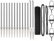 vidaXL Ogrodzenie spawane z 13 kotwami szary 0.4x25 m stal 2