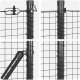 vidaXL Ogrodzenie spawane z 13 kotwami szary 0.4x25 m stal 7