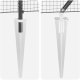 vidaXL Ogrodzenie spawane z 13 kotwami szary 0.4x25 m stal 8
