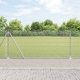 vidaXL Ogrodzenie z drutu spawanego z 13 słupkami flanszowymi 0.8x25 m Stal ocynkowana 1
