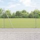 vidaXL Ogrodzenie Spawane z 13 Słupami Flangowanymi 1,6x25 m Stal Ocynkowana 1