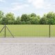 vidaXL Ogrodzenie z drutu spawanego z 7 słupkami flanged szary 0.4x10 m stal 1