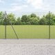 vidaXL Ogrodzenie z drutu spawanego z 7 słupkami flanszowymi Szare 1,6x10 m Stal 1