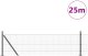 vidaXL Ogrodzenie z 13 słupkami z podwójnym kołnierzem Szary 0.4x25 m Stal 3