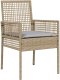 vidaXL 5-częściowy zestaw jadalny z poduszkami beige polirattan 6