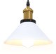 vidaXL Lampa wisząca z regulacją wysokości E27 połysk biały 4