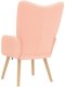 vidaXL Fotel relaksacyjny Różowy z włóknem podobnym do wełny 6