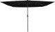 vidaXL Kwadratowy parasol ogrodowy z Lampkami LED 295x245 cm czarny (42003666) 2