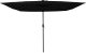 vidaXL Kwadratowy parasol ogrodowy z Lampkami LED 295x245 cm czarny (42003666) 3
