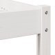 vidaXL Ramka łóżka z zagłówkiem Biała 160x210 cm Lite drewno sosnowe 7