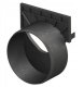 Gutter end wall ACO Euroline/Hexaline, PP, black, with pipe connection DN110 1