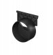 Gutter end wall ACO Euroline/Hexaline, PP, black, with pipe connection DN110 2