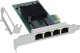 Karta sieciowa InLine ® Quad Gigabit karta sieciowa 4x RJ45 1 Gb/s PCIe x1 2