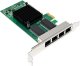 Karta sieciowa InLine ® Quad Gigabit karta sieciowa 4x RJ45 1 Gb/s PCIe x1 3