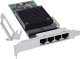 Karta sieciowa InLine ® Quad Gigabit karta sieciowa 4x RJ45 1 Gb/s PCIe x4 2