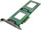 InLine® PCIe Karte zu 2x intern U.2 NVMe SFF-8639 – Bifurcation, PCIe x8, schmal 1