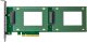 InLine® PCIe Karte zu 2x intern U.2 NVMe SFF-8639 – Bifurcation, PCIe x8, schmal 6