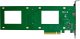 InLine® PCIe Karte zu 2x intern U.2 NVMe SFF-8639 – Bifurcation, PCIe x8, schmal 7