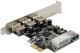 InLine® PCIe Karte, 3x+1x USB 3.2 Gen.1, Molex kompatibler 4-Pin Stromanschluss 3