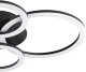 Ceiling LED lamp EGLO Parrapos, 41W, 2700-6500K, 5800lm, black, 61.5x45x8 cm 3