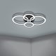 Ceiling LED lamp EGLO Parrapos, 41W, 2700-6500K, 5800lm, black, 61.5x45x8 cm 4