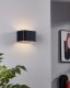LED wall lamp EGLO SANIA 4, 6 W, 670 lm, 3000 K, black, 13 x 8 x 9 cm 1